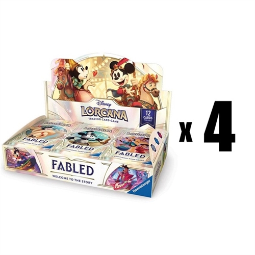 4x Fabled - Booster Box (24 Booster Pack) - Disney Lorcana (Case)